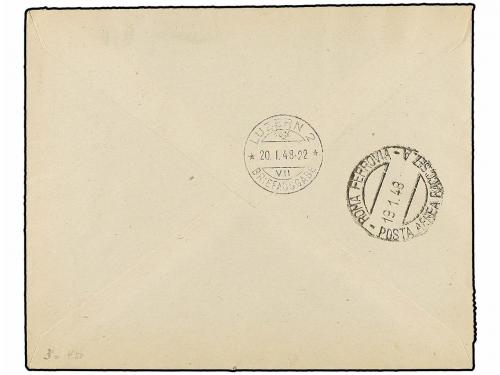 ✉ TRIESTE. 1948. TRIESTE a SUIZA. Precioso franqueo, circula