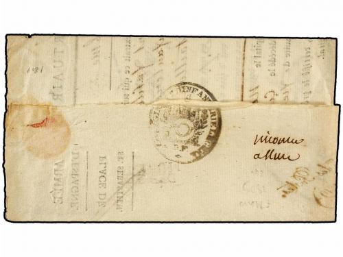 ✉ ESPAÑA: PREFILATELIA. 1809 (6 Marzo). EJÉRCITOS FRANCESES.