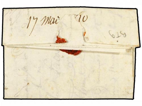 ✉ ESPAÑA: PREFILATELIA. 1810 (4 Marzo). EJÉRCITOS FRANCESES.