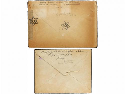 ✉ MARRUECOS. 1941. Dos cartas circuladas de TETUAN a BARCELO