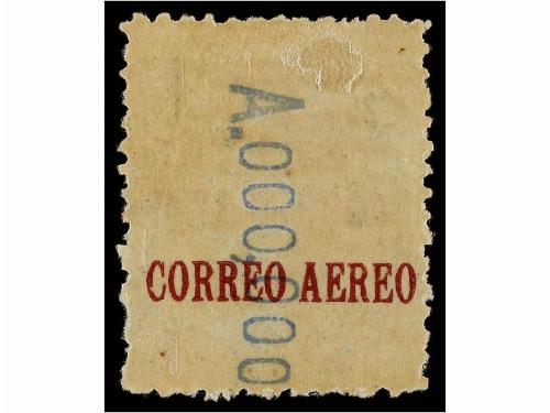 * ESPAÑA. Ed. 294hr. 25 cts. azul HABILITACIÓN EN ANVERSO y 