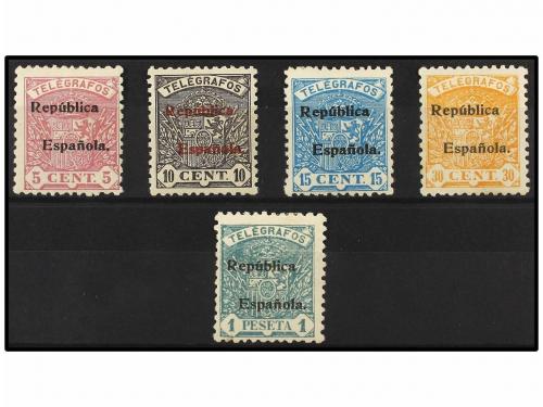 * ESPAÑA: TELEGRAFOS. Ed. 63/67. SERIE COMPLETA. Muy bonita.