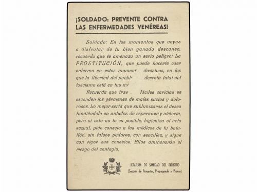 ✉ ESPAÑA GUERRA CIVIL. Tarjeta Postal "DEFENDED VUESTRA SALU