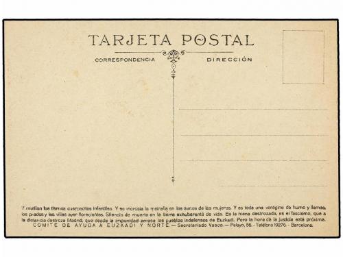 ✉ ESPAÑA GUERRA CIVIL. Tajeta Postal "MAÑANA EL MUNDO HOY ES