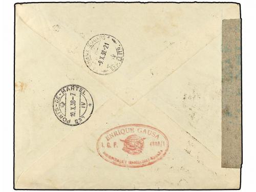 ✉ ESPAÑA. Ed. 773/74. 1938. BARCELONA a SUIZA. Carta certifi