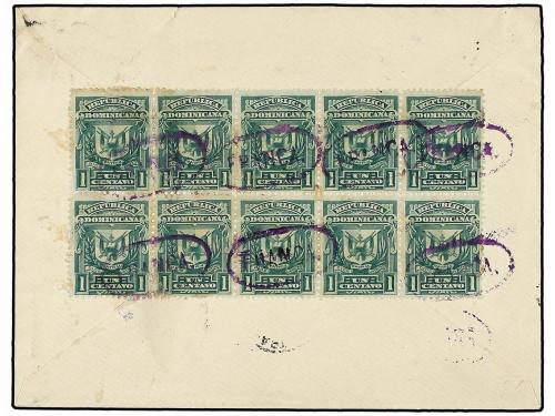 ✉ REPUBLICA DOMINICANA. Sc. 88 (10). 1894. PUERTO PLATA a PA