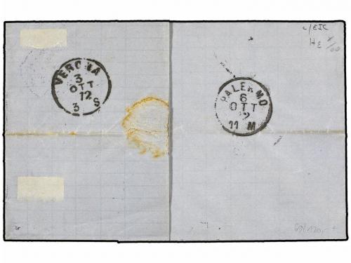 ✉ ALEMANIA ANTIGUOS ESTADOS: BADEN. Mi. 22, 23, 24. AUGSBURG