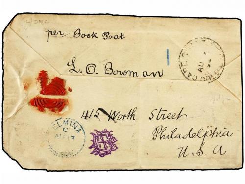 ✉ COSTA DE ORO. Sg. 15, 11. 1893. Cover from ELMINA to PHILA