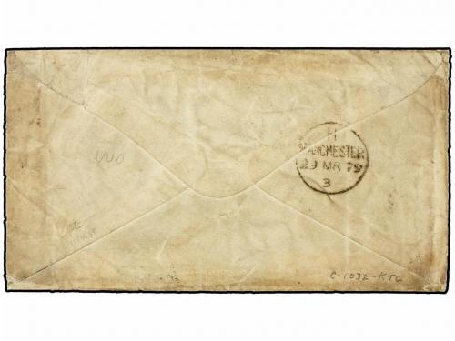 ✉ CHILE. 1879 (15-2). GUERRA DEL PACÍFICO. Sobre con el text