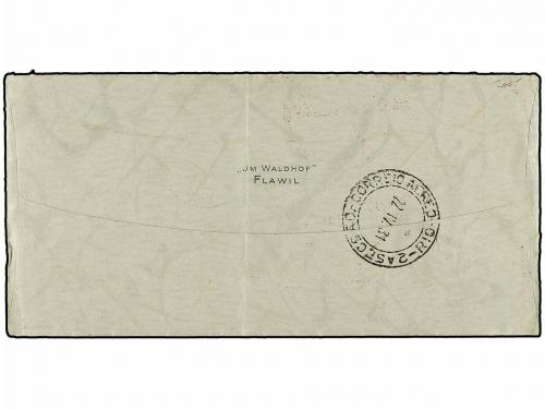 ✉ SUIZA. 1930 (8-XI). ROMANSHORN to NEW YORK. Envelope frank