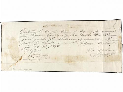 ✉ PERU. Yv. T-19(3), 21(3). 1883. CAJAMARCA a HUALGAYO. Plic