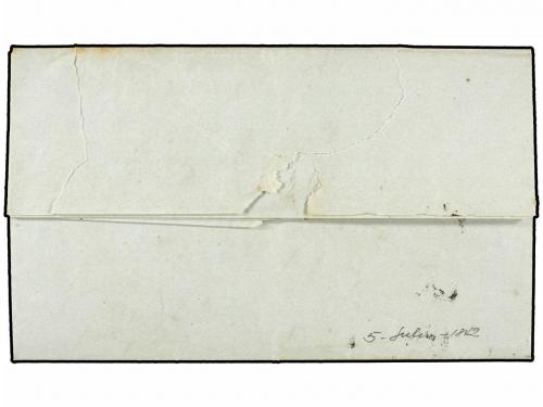 ✉ COLOMBIA. 1842 (5 Julio). STA. MARTA a BOGOTÁ. Carta dirig