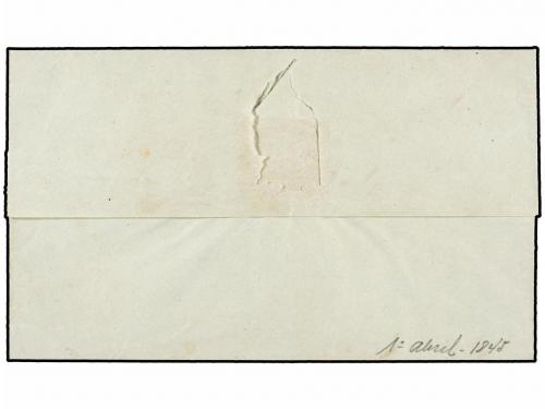 ✉ COLOMBIA. (1845 CA.). Envuelta circulada a BOGOTÁ. Marca S