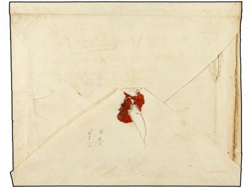 ✉ COLOMBIA. (1800 CA.). Sobre circulado a MEDELLIN. Marca RI