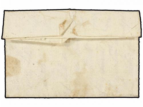 ✉ COLOMBIA. 1832 (24 Abril). ESPINAL a BOGOTÁ. Marcas ESPINA