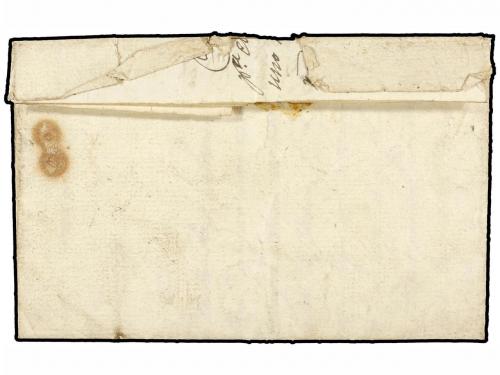 ✉ COLOMBIA. 1819 (10 Marzo). ESPINAL a SANTA FEE. Marcas FRA