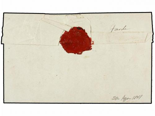 ✉ COLOMBIA. (1840 CA.). Envuelta circulada a POPAYAN. Marca 