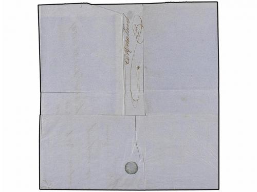 ✉ VENEZUELA. 1857. PTO. CABELLO a GENOVA. Circulada vía el c