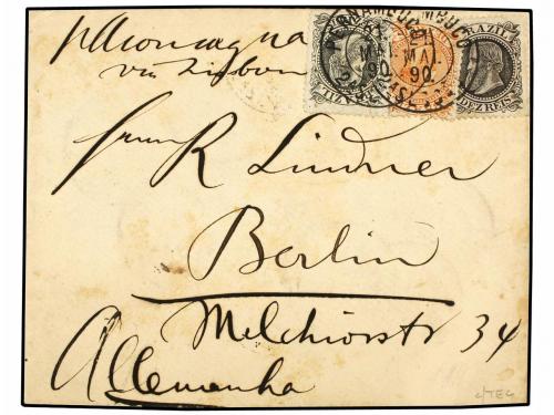 ✉ BRASIL. Sc. 82 (14), 86 (2), 87 (2). 1890. PERNAMBUCO a BE