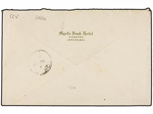 ✉ ISLAS VIRGENES. 1922. VIRGIN ISLANDS to U.S.A. 1/2 d. gree