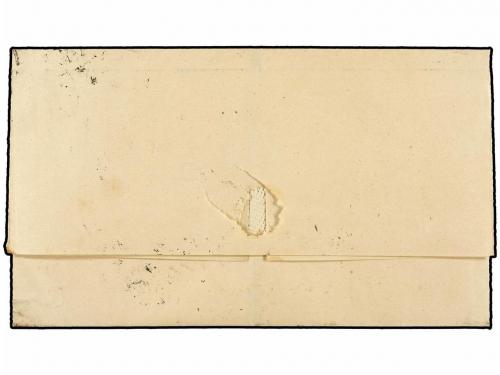 ✉ RUSIA. 1878. RIGA a BORDEAUX. 2 k. negro y rosa (4). MAGNÍ