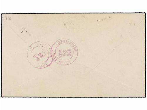 ✉ BAHAMAS. 1932. BAHAMAS to USA. 1/2 d. green and 2 1/2 d. b