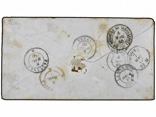 ✉ ITALIA ANTIGUOS ESTADOS: CERDEÑA. 1860 (6 Mayo). BOLOGNA a