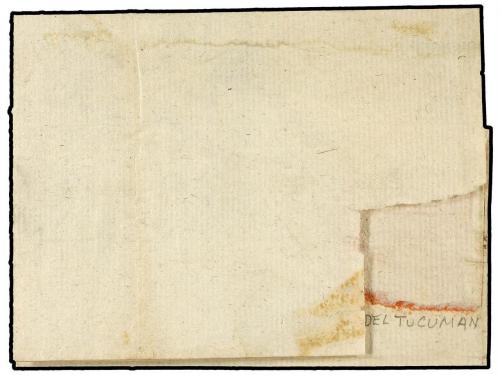 ✉ ARGENTINA. (1790 CA.). CÓRDOBA a CHILE. Envuelta, marca li