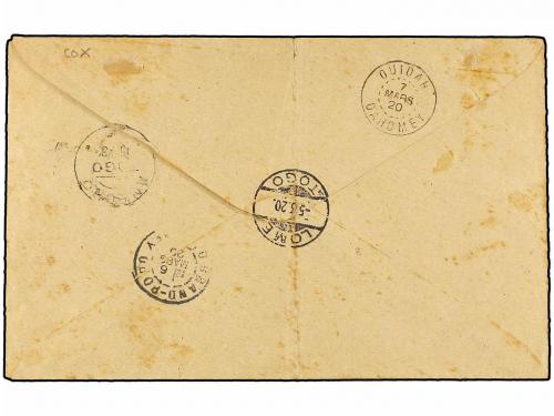 ✉ TOGO. Sg. H34/44. 1920. ANGLO FRENCH OCCUPATION. LOME to O