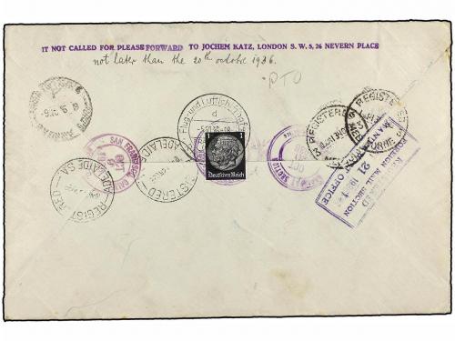✉ ZEPPELIN. 1936. GERMANY. FRANKFURT a ADELAIDE (Australia),