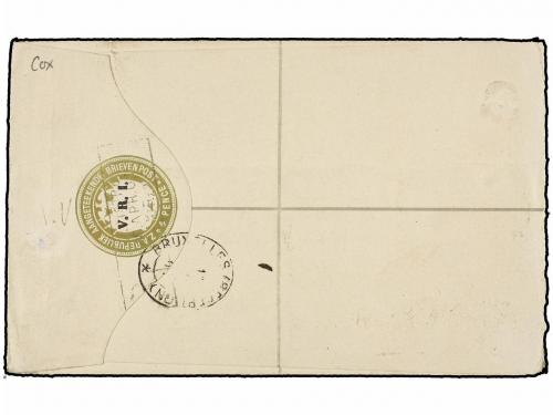 ✉ AFRICA DEL SUR. Sg. 233, 234. 1901. 4 d. olive registered 