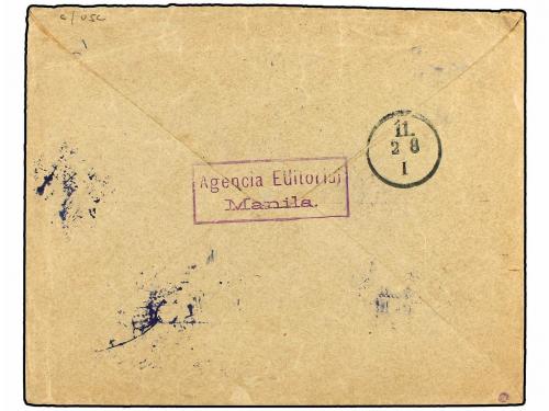 ✉ FILIPINAS. Ed. 75A(2). MANILA a BERLÍN. 8 cent. s. 2 4/8 c