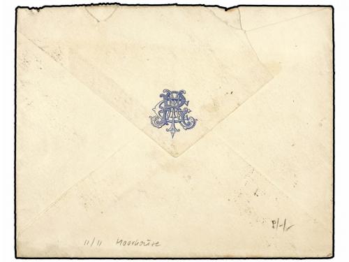 ✉ CHILE. 1883 (3-Dic.). LIMA a PARIS. GUERRA DEL PACÍFICO. S