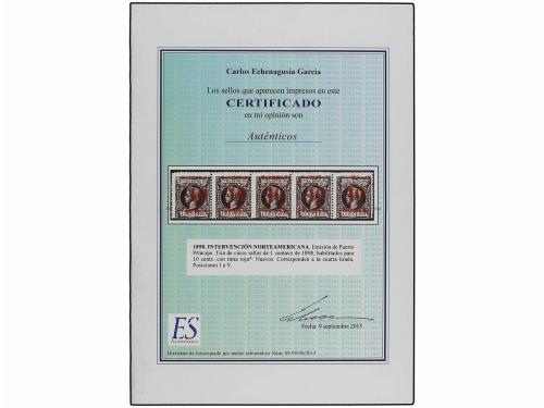 ** CUBA. Ed. 15+15hp. PUERTO PRÍNCIPE. 10 cents. s. 1 ctvo. 