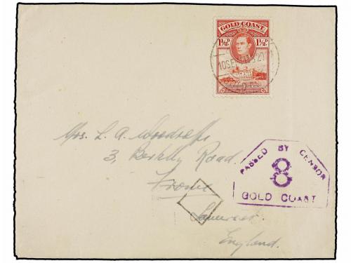 ¿ COSTA DE ORO. 1941 (10 Septiembre). GOLD COAST to LONDON.