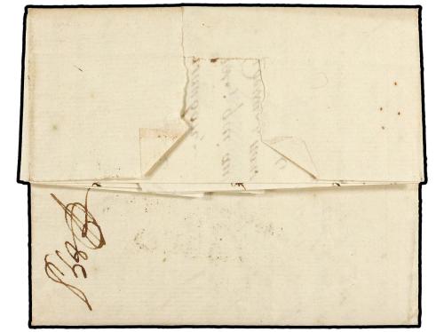 ✉ ESPAÑA: PREFILATELIA. 1758. PTO. DE STA. MARIA a FRANCIA. 