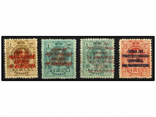 * COLONIAS ESPAÑOLAS: MARRUECOS. Ed. 58/60hh. 2 cts., 5 cts.