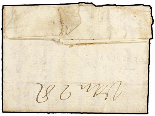 ✉ ESPAÑA: PREFILATELIA. 1755. EL LAVADERO a CORELLA. Marca l