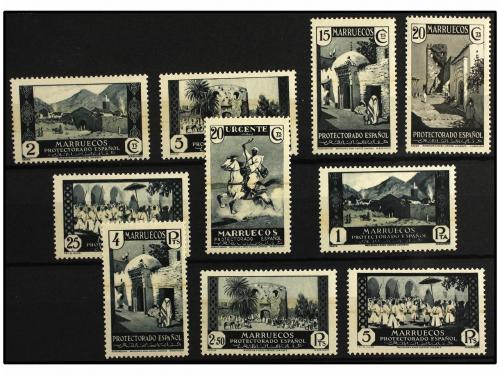 * COLONIAS ESPAÑOLAS: MARRUECOS. Ed. 134/47Nec sin 139Neca, 