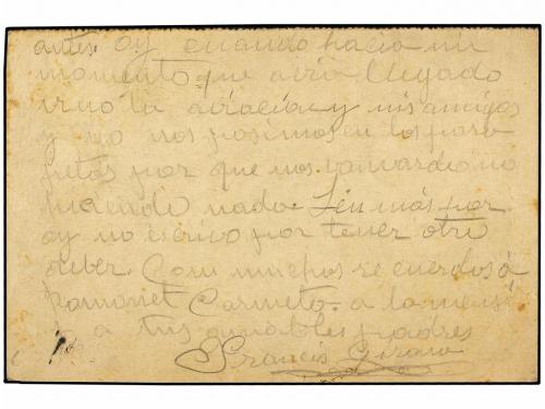 ✉ ESPAÑA GUERRA CIVIL. 1936 (11 Noviembre). Tarjeta Postal d