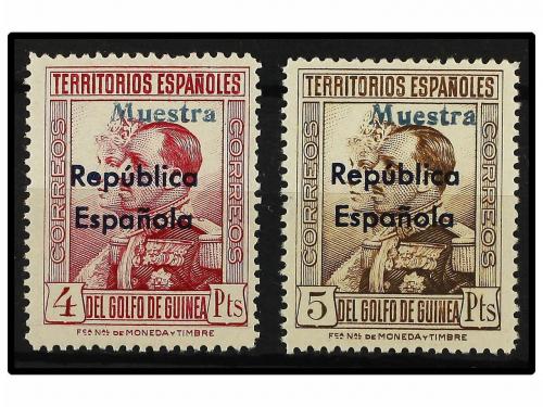 * COLONIAS ESPAÑOLAS: GUINEA. Ed. 242/43M. 4 y 10 pts. Habil