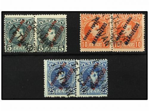 * COLONIAS ESPAÑOLAS: CABO JUBY. Ed. 25, 26, 28hh. 5 cts. ve