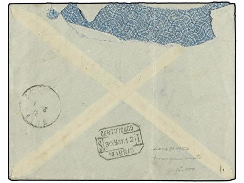 ✉ COLONIAS ESPAÑOLAS: MARRUECOS. Ed. 3 (2) y T-3 (4). 1912. 