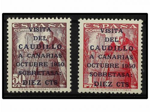 ** ESPAÑA. Ed. 1083A/B. CANARIAS CORREO. I TIRADA. Serie com