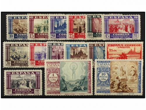 ** ESPAÑA. Ed. 889/903. SERIE COMPLETA. LUJO. Sello de 10+4 