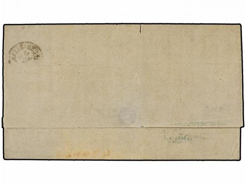 ✉ ESPAÑA. Ed. 73c (2). 1865. SAN SEBASTIAN a CARUPANO (Venez
