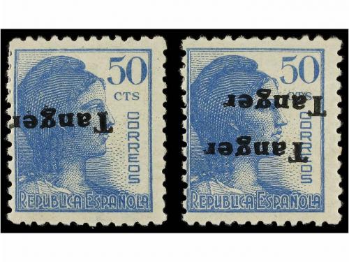 * COLONIAS ESPAÑOLAS: TANGER. Ed. 122hi, 122hhii. 50 cts. az