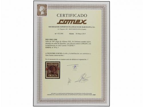 ** COLONIAS ESPAÑOLAS: RIO DE ORO. Ed. 37A. 5 cts. s. 10 cts