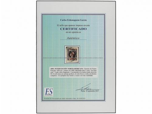 Δ CUBA. Ed. 14. PUERTO PRÍNCIPE. 5 cents. s. 1 ctvo. CUARTA 