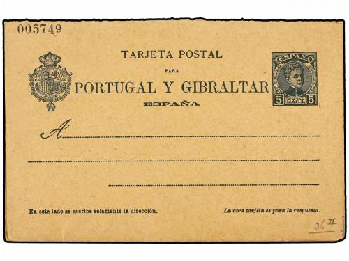 ✉ ESPAÑA ENTEROS POSTALES. Ed. 37, 38, 43, 44, 46, 47. Conju